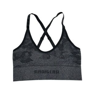 Rawgear Black Camo Sports Bra Womens Size Medium NWT Activewear Athletic Yoga